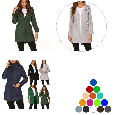 Women Waterproof Rain Jacket