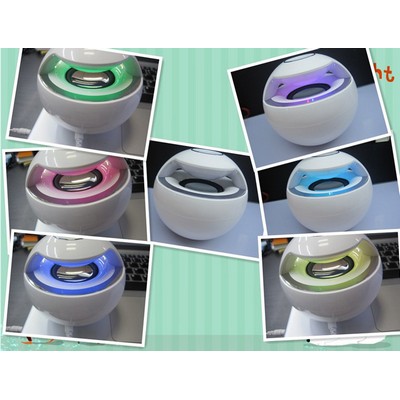 Wireless Speaker w/Colorful LED Light