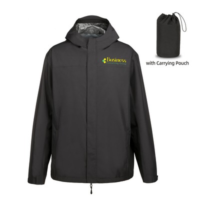 Men's Lightweight Waterproof Hooded Rain Jacket